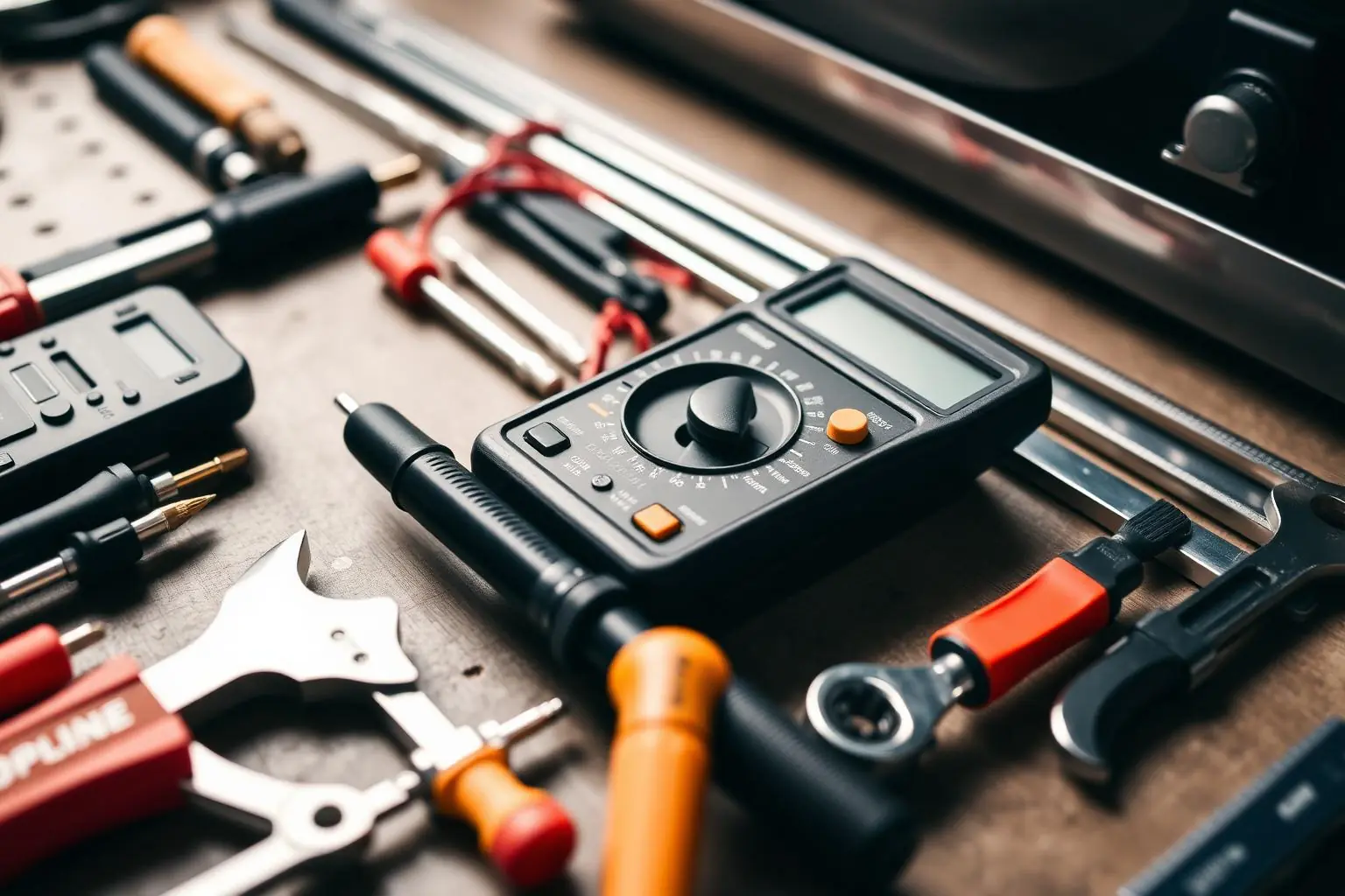 Técnico profesional con herramientas de reparación de electrodomésticos